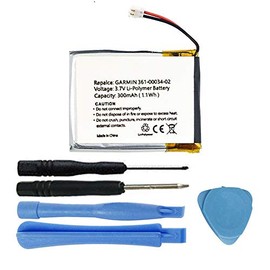 MPF 300mAh 361-00034-02, FLPB342735-P1 Battery for Garmin Fenix 3 and Fenix 3 HR Fitness GPS Smartwatch