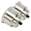FreeTec Stainless Steel Drink Holder with Drain Bottle Holder for