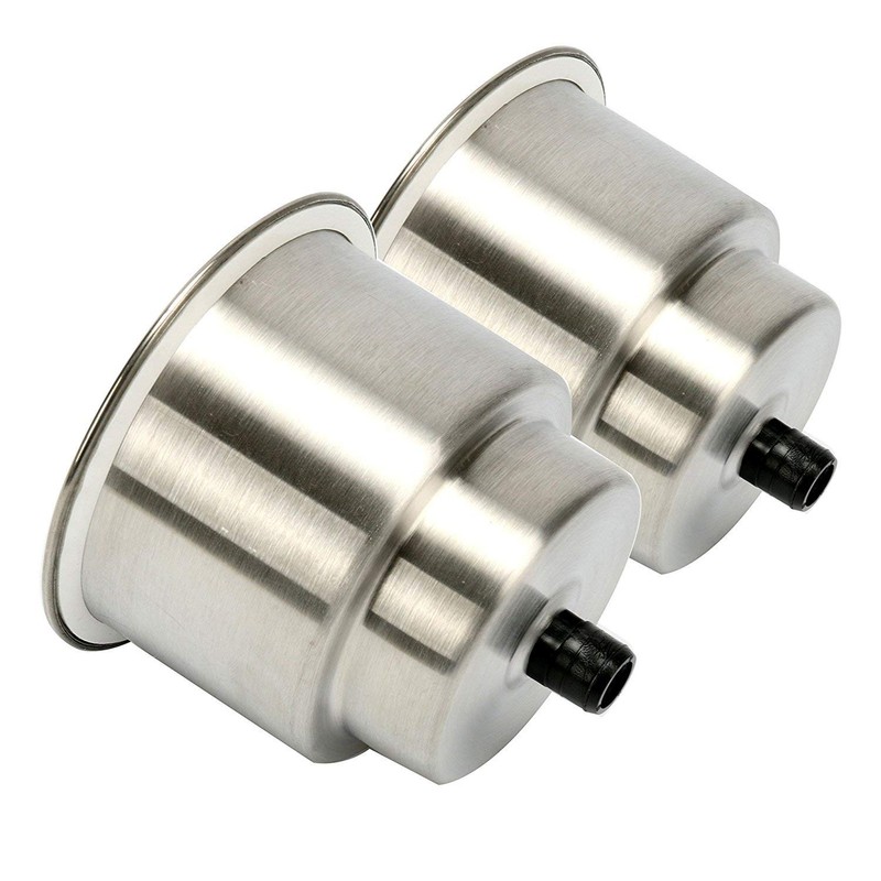 FreeTec Stainless Steel Drink Holder with Drain Bottle Holder for