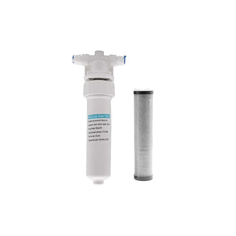 Westbrass F400 Under Sink In-Line Water Filter Unit and Cartridge