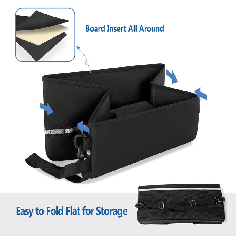 GRAOSO Under Seat Storage Fit for SuperCrew Cab, Foldable Truck