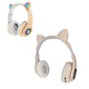 Glowing Cat Ears Bluetooth Headphone Bass Foldable Wireless Headwear Breathing