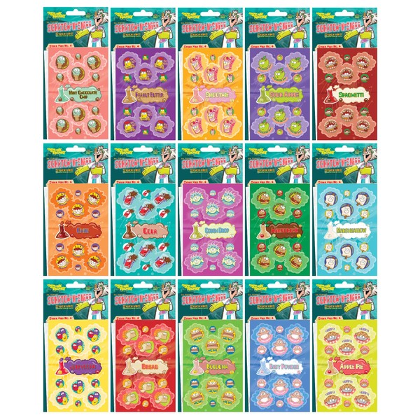 Just For Laughs Dr. Stinky's Scratch N Sniff Stickers 15-Pack 405 Stickers (Series 4)