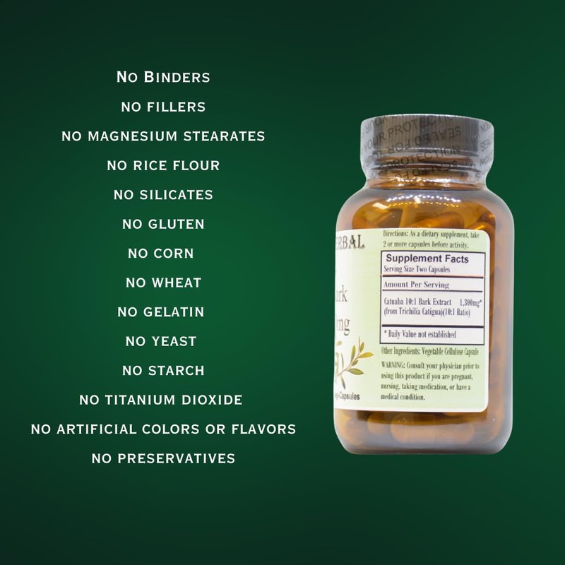 Barlowe's Herbal Elixirs Catuaba | 10:1 Extract | 650mg Per