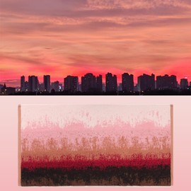 SEMAXE 18-Pack Bath Towel Set Include 6 Bath Towels, 6 Hand Towels, 6 Wash Cloths, 100% Cotton Bathroom Towels with Hanging Loops and Nano-Bio Lifecycle Labels, Colorful Towel - Sunset Collection