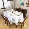 Grelucgo Embroidered Shamrock Tablecloth, St. Patrick's Day Decor (60x88 inches