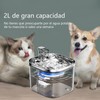 LKUWEE Bebedero para Gato, 304 Acero Inoxidable Fuente para Gato,