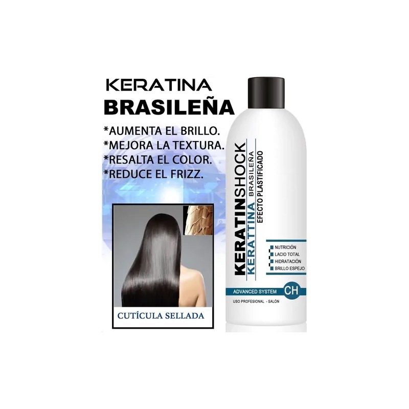Keratina Brasileña Alaciante Cirugía Capilar + Shampoo 250ml