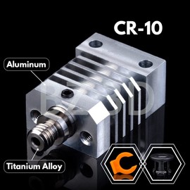 BZ 3D Ender 3 All Metal Hotend Upgrade Kit,Titanium Alloy Heatbreak,MK8 Brass Nozzle 0.4mm for 3D Printer Ender 3/V2/Pro/Max/Ender 5 /Pro/Plus/CR-10/10S/S4/S5 Hotend.