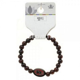 Ho-yeon Buddhist Jujube Wood Prayer Bead Band Bracelet Snake
