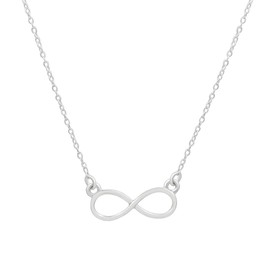 TISHAVI Infinity Necklace Pendant For Women Solid Sterling Silver Necklace Pendant Jewellery