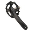 34T Bike Crankset Hollow Integrated Single Speed Round Chainring Aluminium