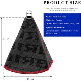 Funda para palanca de cambios, protector impermeable y a prueba de polvo para cambio de auto, elegante decoración interior, funda para palanca de cambios manual y automática para la mayoría de
