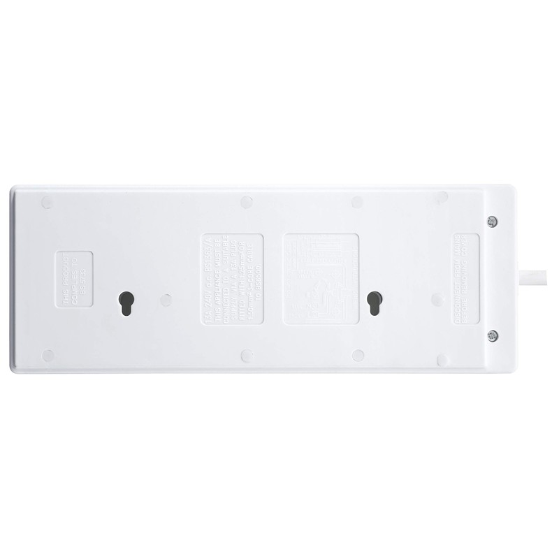 Masterplug Eight Socket Surge Protected Extension Lead, 2 Metres, 27