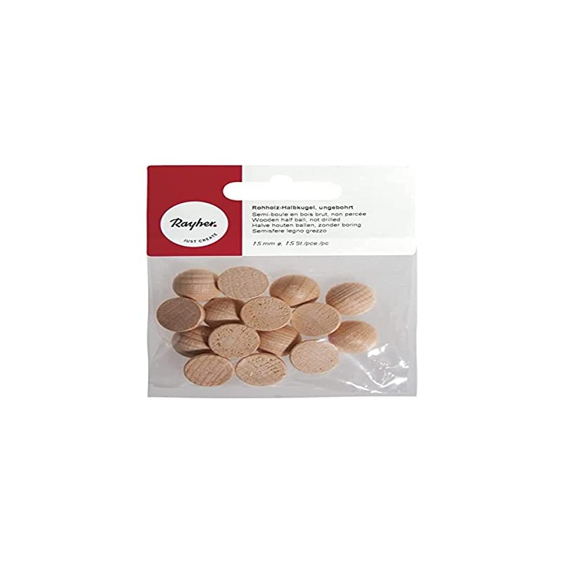 Rayher Hobby Rohholzkugeln, 15mm