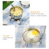 Lixada Camping Cookware Set 4-Piece Stainless Steel Camping Pot Compact