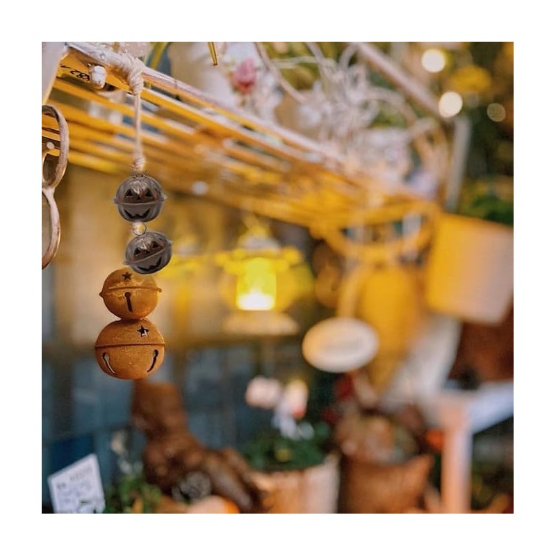 18 Tin Bell, Christmas Bell, Retro Pumpkin Shaped Decorative Bell,