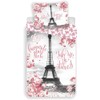 Jerry Fabrics 2-Piece Paris Pink Bedding Set, 100% Cotton, Duvet