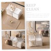 ULTECHNOVO Makeup Storage Box Lid Cotton Swab Holder Makeup Sponge