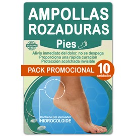 10 x Hydrocolloid Gel Bladder Dressings for Feet, Toe, and Heels - Anti Chafing Shoes Plasters Blisters Feet Plantar Patches Hard Feet Corns Blisters Prevention