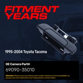 Master Tailgaters Tailgate Handle Upgraded Black Metal Replacement for Toyota Tacoma (1995-2004) OE Part # 69090-35010