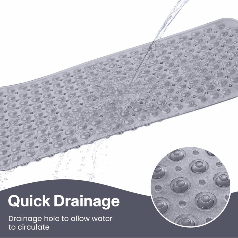 MOONLIGHT20015 Shower Bath Mat Non Slip Anti Mould & Mildew