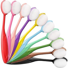 10Pcs Craft Ink Blending Brush, Colorful Crafting Ink Background Blender, Ergonomic Soft Bristle Color Coded Handles, Paper Craft Artist Tool for Painting Drawing Card Making Stamp Stencil