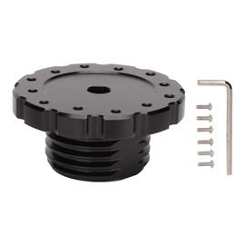Steering Wheel Adapter Plate, Aluminum Racing Car Gaming Steering Wheel Professional Adapter for Thrustmaster T300 T500 TS PC TS XW (Black)