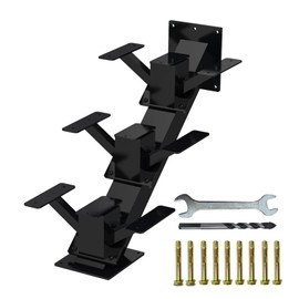 Metal Stair Step Stringer, 3 Step Steel Stair Riser for Deck Height 18.9 Inch, Stair Stringer for Outdoor Steps and Outdoor Stairs