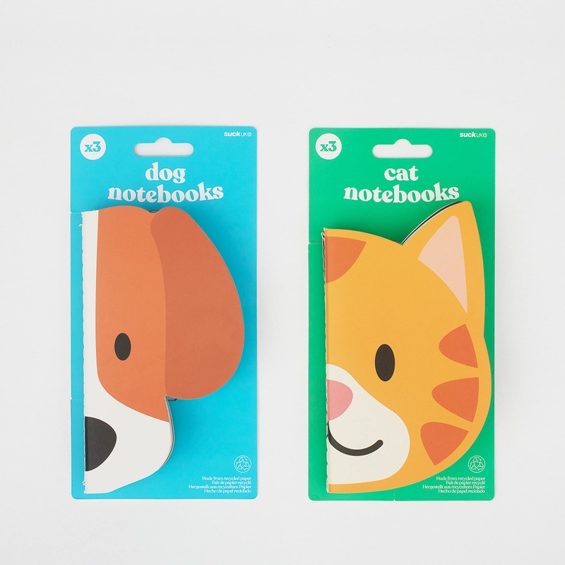Suck UK | Lined Notebook | Cat Small Notebook |