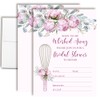 Whisked Away Bridal Shower Invitations - 20 5x7 Fill In Baking Themed Cards with Envelopes – Kitchen or Cooking Wedding Shower Invites by AmandaCreation