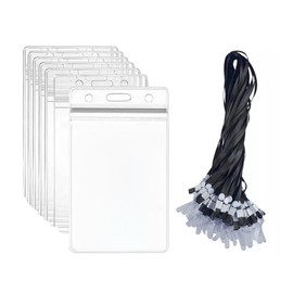 SLNXA 200pzs Kit de Sujetador de Insignia Vertical o Horizontal Portatarjetas de Identificación Clips de Metal para Tarjetas de Identificación Gafete Yoyo Tarjetero Correas para el Cuello