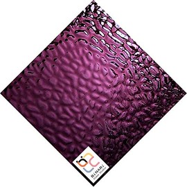 Wissmach Stained Glass Sheet: Dark Purple, English Muffle (8"x12"-1 Sheet) by BiNARi Glass Studio