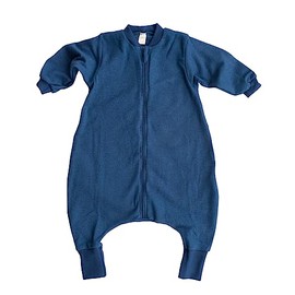 Lilano, Merino Sleeping Bag with Foot, 70% Wool (kbT), 30% Silk, 210 g/m² (Navy, 86-92)