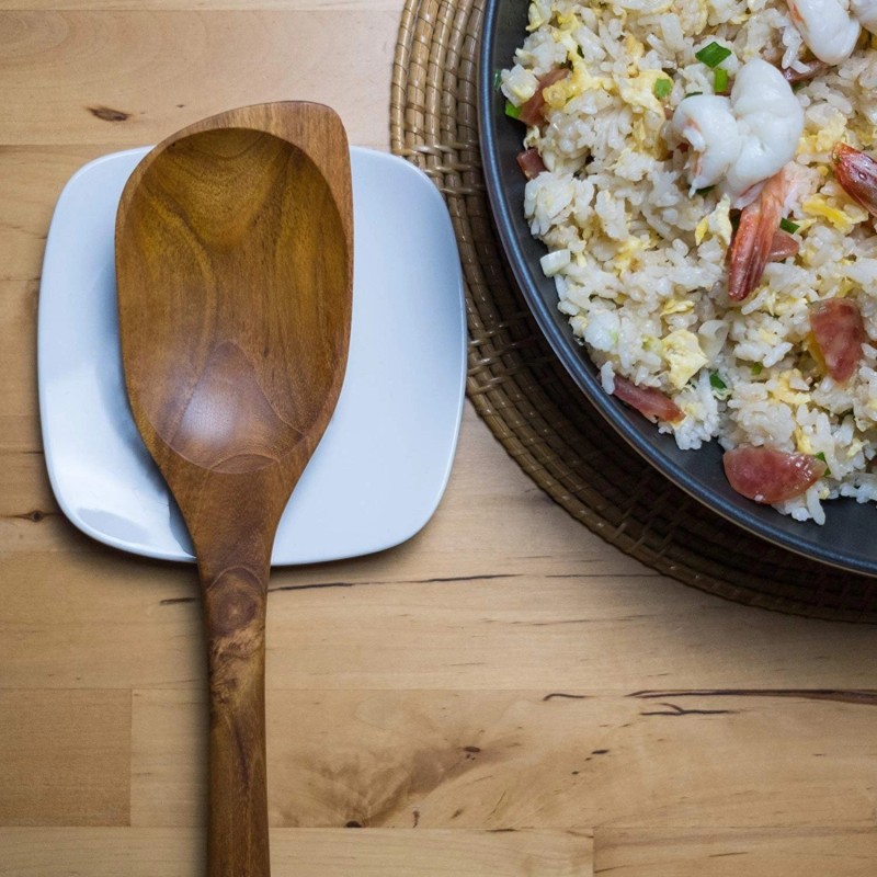 FAAY Teak Wooden Utensils, Healthy Spoon and Spatula Handcraft from