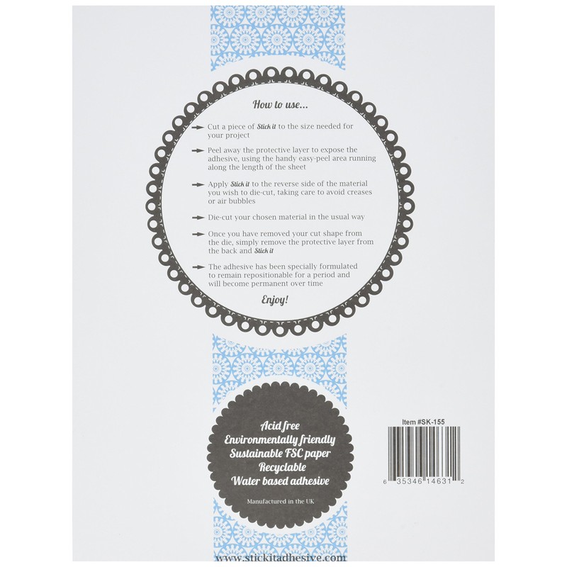 Stick It Die-Cut Adhesive (5 Sheet Pack - 8" X