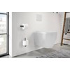 Zack CARVO Toilet Roll Holder, Metal, Black