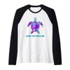 Save the Turtles Tie Dye Sea Turtle Environment Raglan Baseball