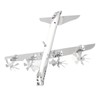 Aircraft Wind Spinner Metal Windmill Airplane Wind Spinner Sculpture for