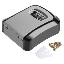 Wall Mount Key Code Safe, 4 Digit Key Safe Security Storage Lock Box Combination Wall Mount Organizer, Wall Mount Key Lock Box