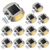 Solar Deck Lights Driveway Dock Lights, VOLISUN 12-Pack Led Wireless