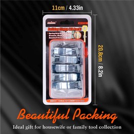 HORUSDY 10 Pack Spring Grip Mop and Broom Holder, Garden Tool Storage Garage Organizer for Shovel, Rake, Broom, Mop Holder, Etc.