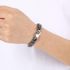 Azubpi Mens Stainless Steel Vintage Tribal Tattoo Bracelet Multi Ring