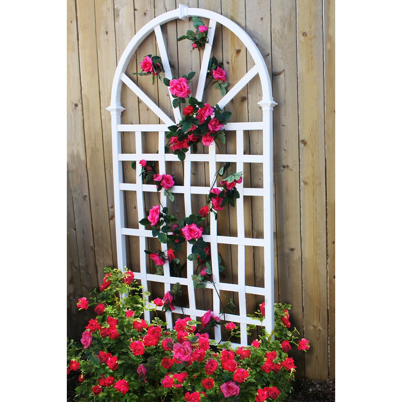 Athens 39"W x 77"H Vinyl Trellis
