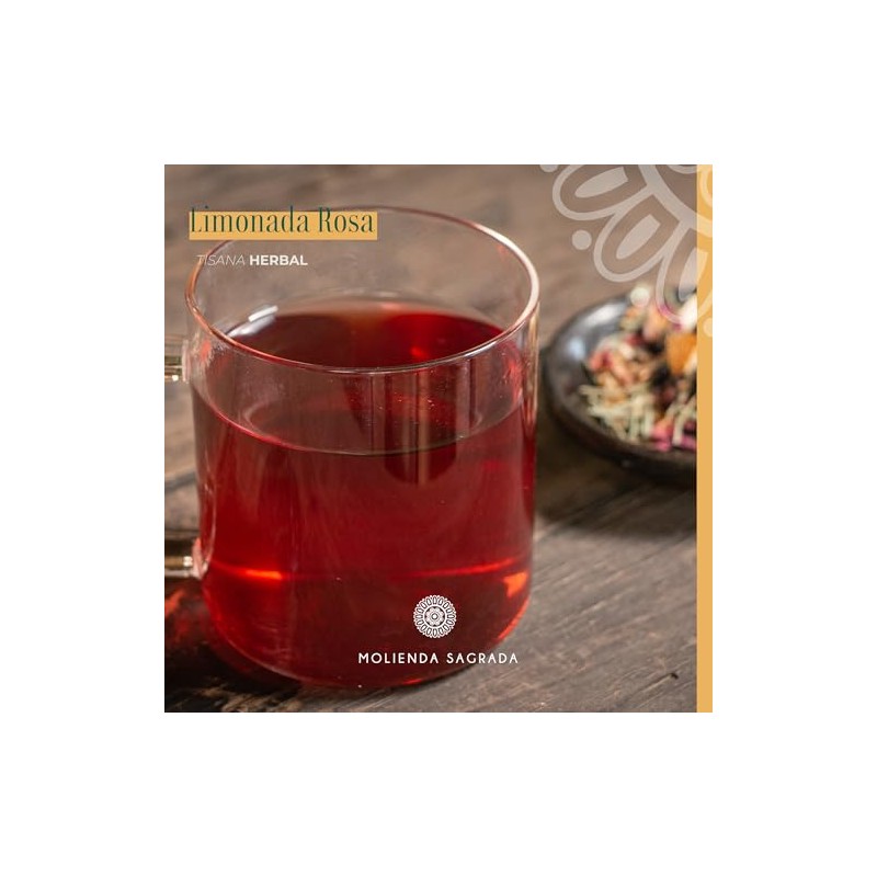 Molienda Sagrada Tisana Limonada RosaInfusión Herbal 15 sachets biodegradables