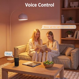 LEDEPLY WiFi G9 Smart Bulb, RGBCW, Compatible with Alexa Google Home, Dimmable, Tunable White(2700k-6500k), 2.4GHZ WiFi Only, 3Pack