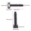 Biqing 100PCS Black Cable Tie Mounts, Up to 9mm Width,