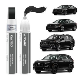 KIKIMO for Honda Touch Up Paint(Crystal Black Pearl(NH-731P)), Car Paint Repair Kit for Honda, 2 In 1 Scratches Repair with Pen Tip and Brush, Color-Matched for Quick & Easy Fix