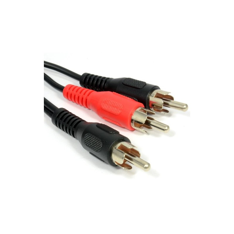 kenable RCA Phono Plug to Twin Phono Plugs Splitter/Combiner Cable