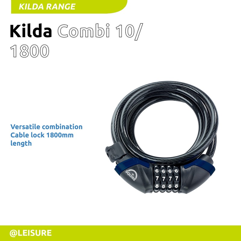 Squire Locks Heavy Duty Bikelock (Kilda Combi) - 4 Wheel